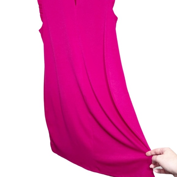 New with Tag Women's APT 9 Berry Ruffle Neck Sleeveless Mini A-Lined Party Dress - Picture 9 of 16